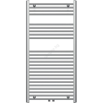 FERRO - Полотенцесушител за баня тип стълба 423W/230V 120x60 cm лъскав хром прав (NR0087)
