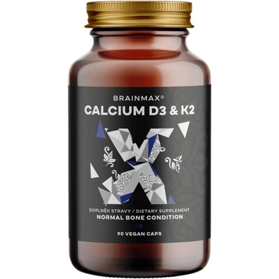 BrainMax Calcium D3 & K2 90 rostlinných kapsúl