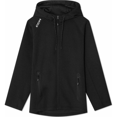 CCM Team Locker Room Full Zip Hoodie YTH černá