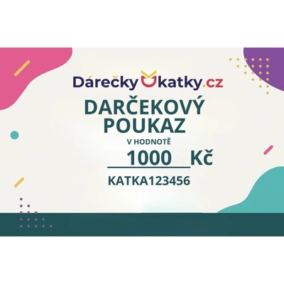 Darčekový poukaz Darčeky u Katky v hodnote 20 – 150 € – Elektronický poukaz