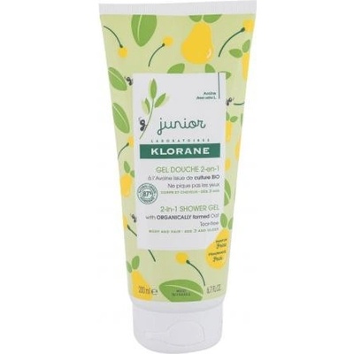 Klorane Junior Pear 2-in-1 sprchovací gél 200 ml