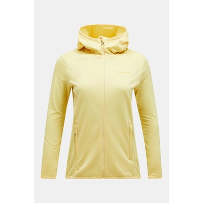 Peak Performance W Light Zip Hood Mellow Yellow
