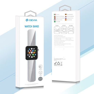 Devia Apple Watch Elegant Series Milanese Loop 40/41mm - Silver 6938595325045