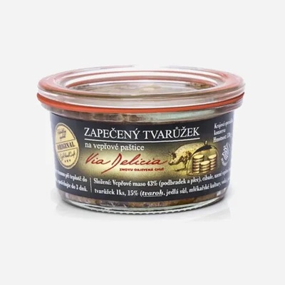 Via Delicia Zapečený Tvarůžek na bravčovej paštéte 130 g