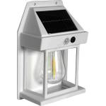 GREENLUX Led соларен стенен фенер с сензор lanter led/1w/3, 7v ip44 бял (gxso025)