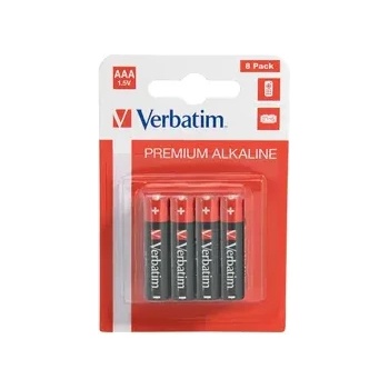 Image 1 of Verbatim Батерия, Verbatim ALKALINE BATTERY AAA 8 PACK (HANGCARD) (49502)