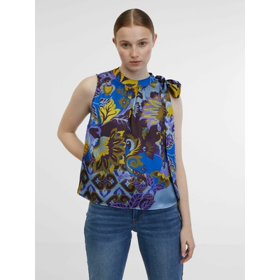 orsay Синя дамска сатенена блуза с десен ORSAY Orsay | Sin | ЖЕНИ | XS