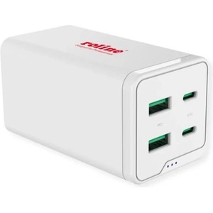 Roline Стенно зарядно устройство ROLINE, 2x USB-A 3.0 + 2x USB-C, 120W, бяло 19.11. 1056-10 (19.11.1056-10)