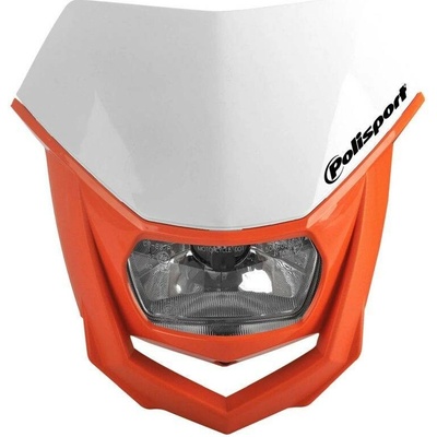 POLISPORT přední světlo model HALO (žárovka halogenová) barva bílá/oranžová