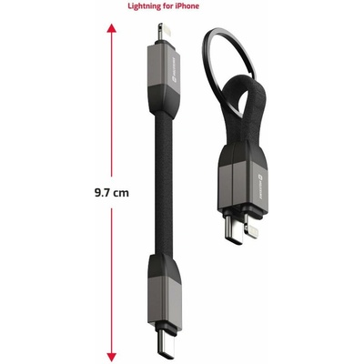 Swissten 71551030 USB C/Lightning, 9,7cm