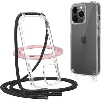 Tech-Protect Flexair Chain Hybrid Case - хибриден удароустойчив кейс с връзка за носене за iPhone 13 Pro (прозрачен)