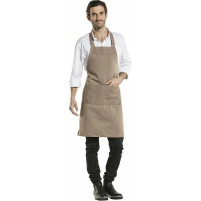 Chaud Devant Kuchářská zástěra s náprsenkou Nordic Base Clay Sand