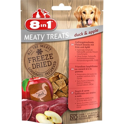 8in1 snacky Meaty Treats kačacie prsia 4 x 50 g
