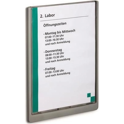 DURABLE Informačná tabuľa 210 x 297 mm sivá