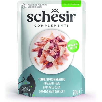 Schesir Complements Filet v želé 24 x Tuňák se štikozubcem 70 g