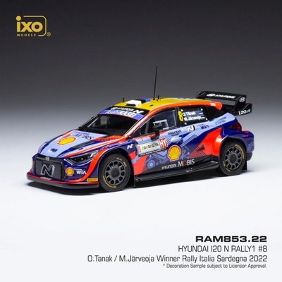 IXO Hyundai i20 N Rally1 Rally Italia Sardegna 2022 8 Tänak Järveoja 1:43