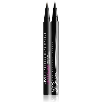 NYX Professional Makeup Lift&Snatch Brow Tint Pen fix na obočie 1 ml + NYX Professional Makeup Epic Ink Liner Precízna vodeodolná linka 1 ml