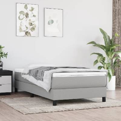 vidaXL 3120488 Rám postele textil / barva světle šedá
