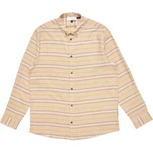Mazine Мъжка риза с копчета Mazine Striped Linen-Mix Shirt - Moon / Multicolor (033-2476-0111)