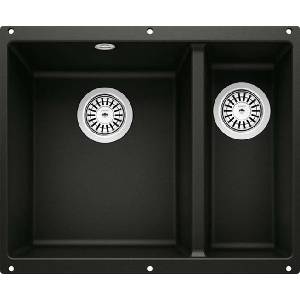 BLANCO Rotan 340/160 - Мивка от Silgranit, 56x46 см, черна 526096 (526096) Мивка за вграждане