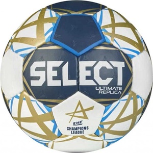 Select Hb replica ehf champions league 2025/26 бяло, Тъмносин, златно 3 (1330_blue-white)