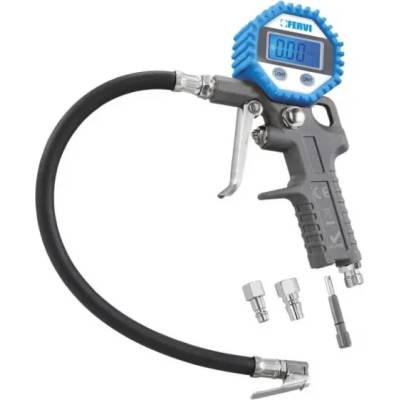 Fervi s. r. l Пистолет Fervi за помпане на гуми с дигитален манометър ф 80 мм, 0- 8 bar, 0125 (0125)