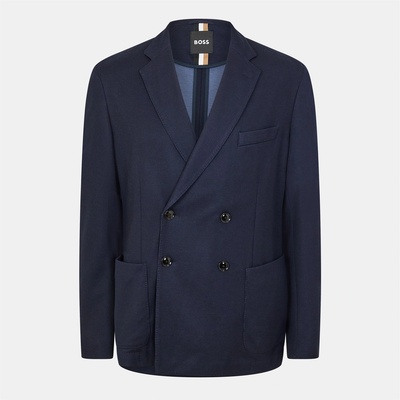 Boss Яке Boss Men's Hanry Double-Breasted Tailored Fit Formal Jacket - Dark Blue