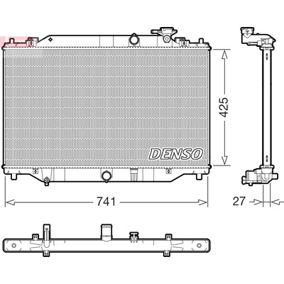 Chladič vody pro motor DENSO DRM44052