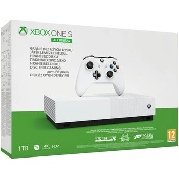 Microsoft Xbox One S (Slim) 1TB All-Digital Edition + Minecraft + Sea of Thieves + Forza Horizon 3