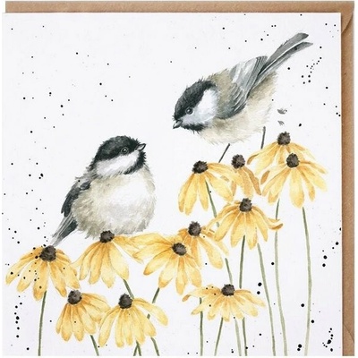 Wrendale Designs Přání Wrendale Designs "My Sweet Chickadee ", 15x15 cm - Sýkorky