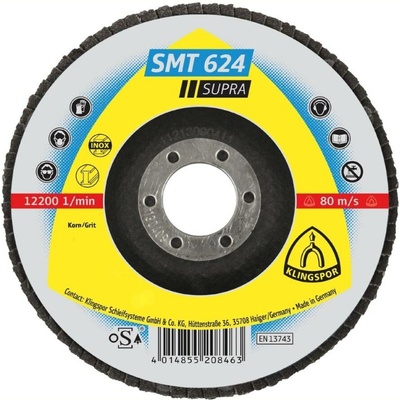 KLINGSPOR Kotouč brusný lamelový zirkon SMT 624 | 125 mm zr. 60