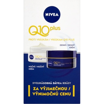 Nivea denní a noční péče proti vráskám Q10 Plus 50 ml + 50 ml dárková sada