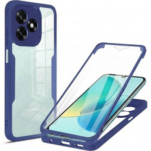 Techsuit Калъф за Honor X5c Plus - Techsuit ColorVerse 360 Series + Протектор - Син