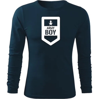 DRAGOWA FIT-T Тениска с дълъг ръкав Army Boy, тъмносиня, 160 г/м2 (5612)