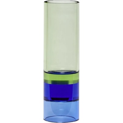 Hübsch Поставка за ваза/чаена свещ ASTRO зелено/синьо, стъкло, Hübsch (HU991415)