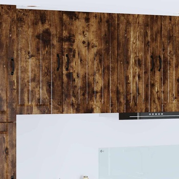 vidaXL Горен кухненски шкаф Димян дъб 50 x 31 x 80 см Инженерно дърво (885040)