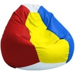 PUFRELAX Калъф за пуф круша, 320л. , Nirvana Grande - Hi Romania! (COVER_PUF-G-NGR-PEX-ROM) - topmarket