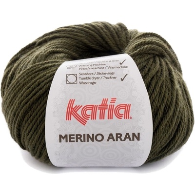 Katia Merino Aran 48 Medium Green Плетива прежда (MA 48)