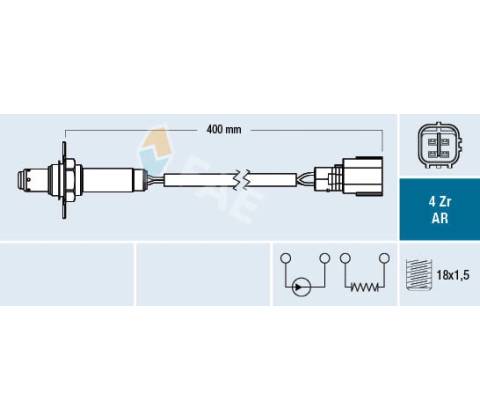 Lambda sonda FAE 75662