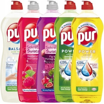 Pur Tekutý prostriedok na umývanie riadu Kvetinový 5 x 750 ml
