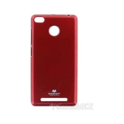 Mercury Jelly silikonové Pouzdro Xiaomi Redmi 3 Pro Red