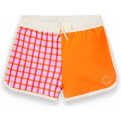 KiETLA Plavky s UV ochranou Iconic Tartan Red