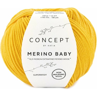 Katia Merino Baby Farba: 153 - Signal yellow