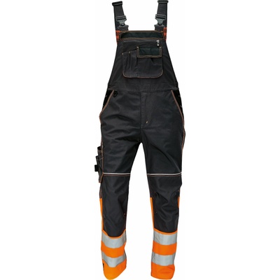 CERVA Cerva knoxfield hi-vis dw275 / Светлоотразителни работни панталони с нагръдник - антрацит/оранжев 50 (03020328a2050a)