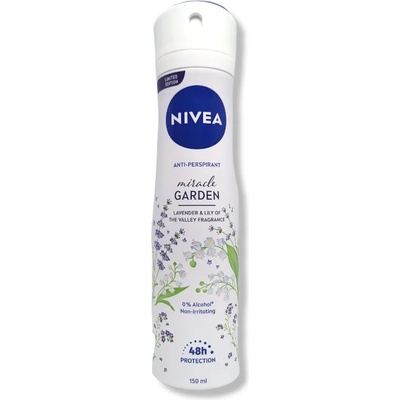 Nivea дезодорант дамски, Miracle, Lavender & Lily of the valley fragrance, 150мл