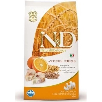 N&D Ancestral Grain Low Grain Dog Adult Codfish & Orange 0,8 kg