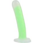 Sexy Elephant Светещ вибратор с вендуза Green Radiation (17 см)