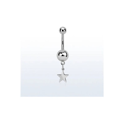 Piercingate piercing do pupíku hvězda PBV00587 stříbrná