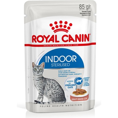 Royal Canin Indoor Sterilised v omáčce 48 x 85 g