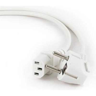 GEMBIRD Gembird kábel napájací (C13), VDE certifikovaný, 1.8 m. biely PC-186W-VDE